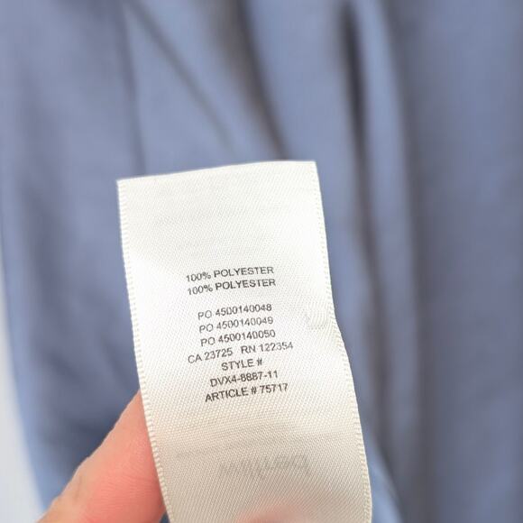 Aritzia Wilfred Only Slip Dusty Blue Satin Lightweight Midi Dress, size S - Picture 9 of 10